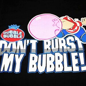NWOT Brisco Brands “Don’t Burst My Bubble!” Cartoon Tee – Size S